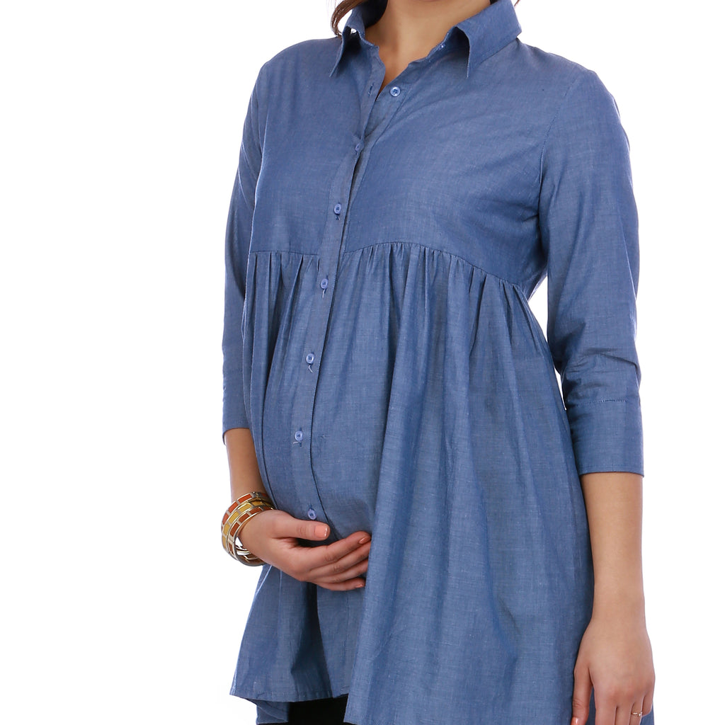 Maternity-Dresses-The-Blue-Bell-Shirt-Denim-Blue-Image5