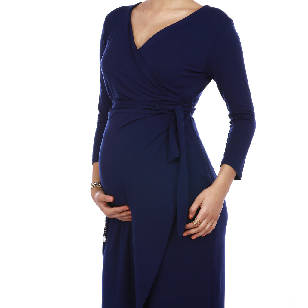 Maternity-Dresses-The-Petal-Wrap-Dress-Inky-Blue-Image5