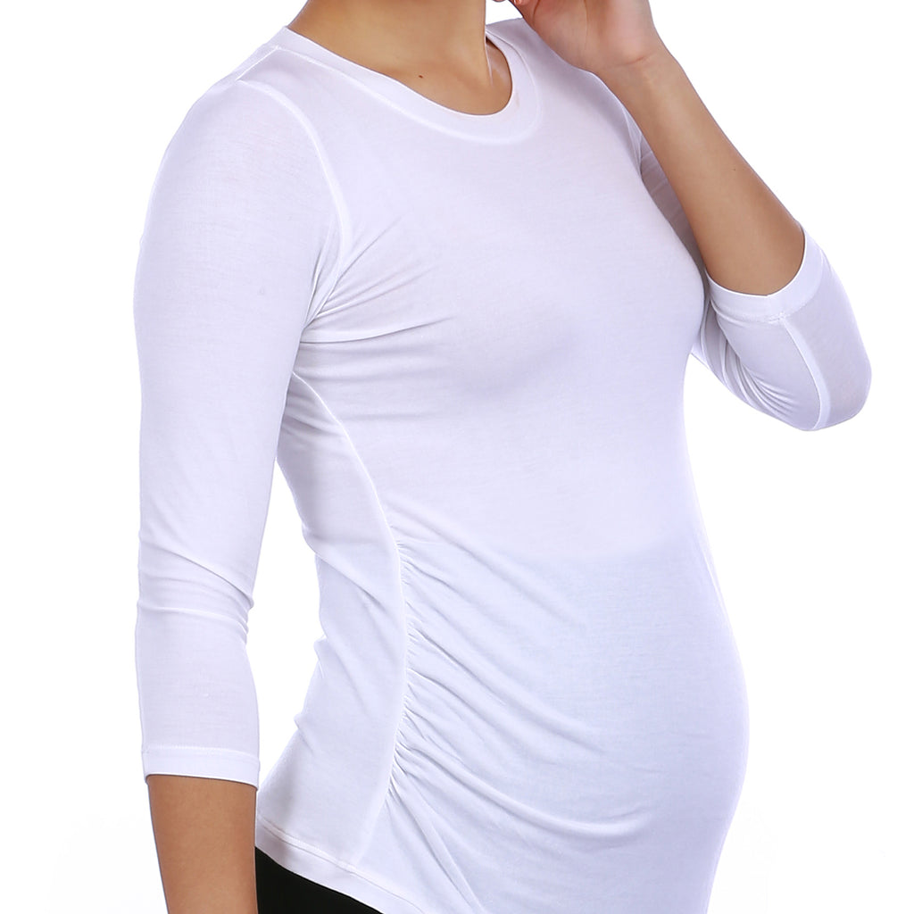 Maternity-Dresses-The-Everyday-Top-White-Image3